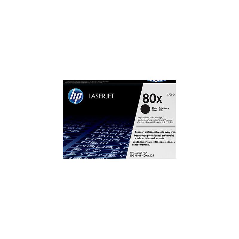 Toner original  -  HP 80X  -  negro  -  (CF280X)