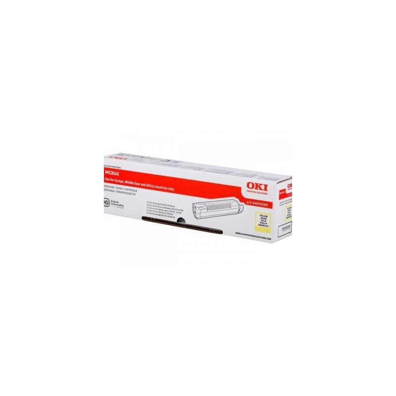 Toner original  -  OKI 44059209  -  amarillo  -  (44059209)
