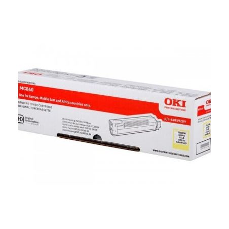 Toner original  -  OKI 44059209  -  amarillo  -  (44059209)