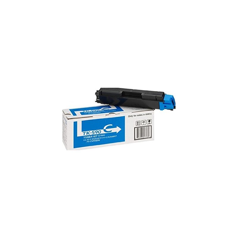 Toner original  -  KYOCERA-MITA TK590C  -  cian  -  (1T02KVCNL0)