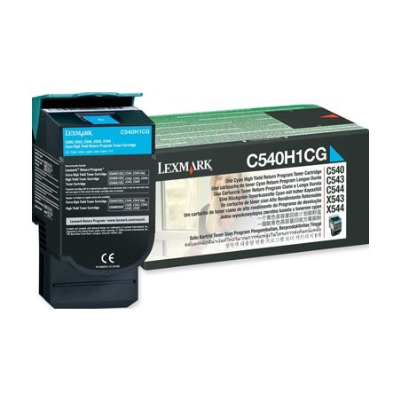Toner original  -  LEXMARK C540H1CG  -  cian  -  (C540H1CG)