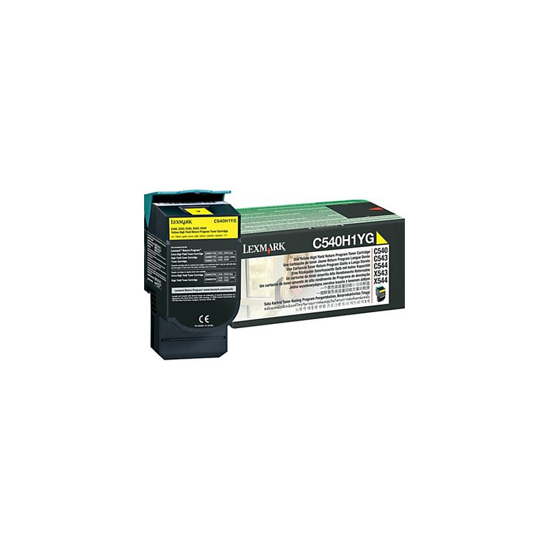 Toner original  -  LEXMARK C540H1YG  -  amarillo  -  (C540H1YG)