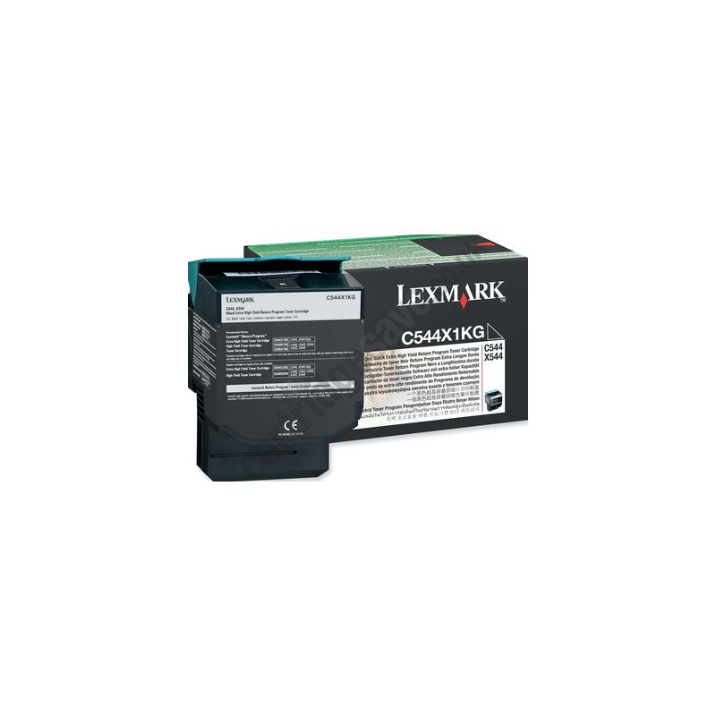 Toner original  -  LEXMARK C544X1KG  -  negro  -  (C544X1KG)