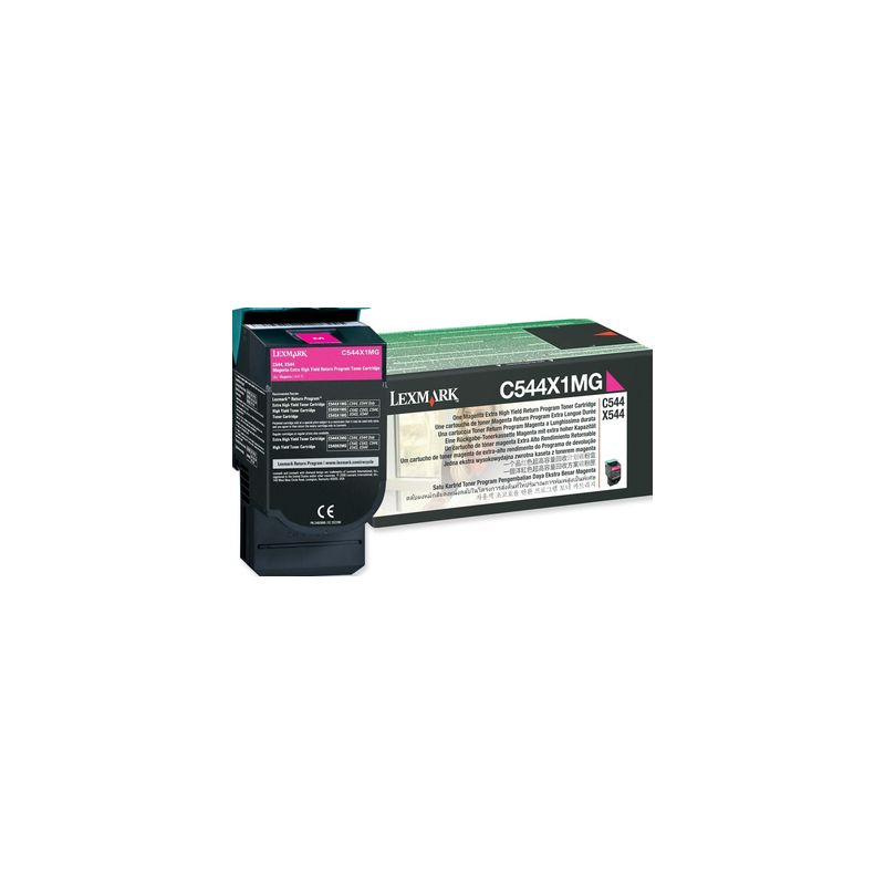 Toner original  -  LEXMARK C544X1MG  -  magenta  -  (C544X1MG)