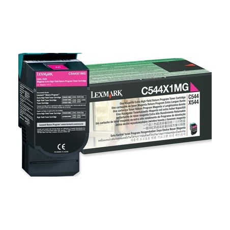 Toner original  -  LEXMARK C544X1MG  -  magenta  -  (C544X1MG)