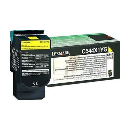 Toner original  -  LEXMARK C544X1YG  -  amarillo  -  (C544X1YG)