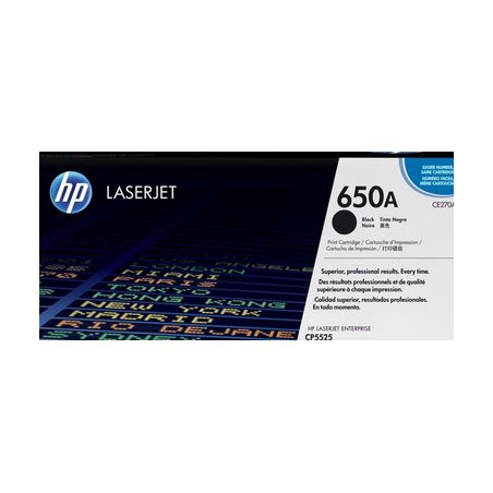 Toner original  -  HP 650A  -  negro  -  (CE270A)