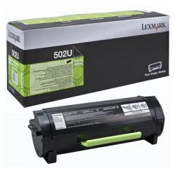 Toner original  -  LEXMARK 502U  -  negro  -  (50F2U00)