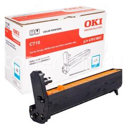 Tambor original  -  OKI 43913807  -  cian  -  (43913807)