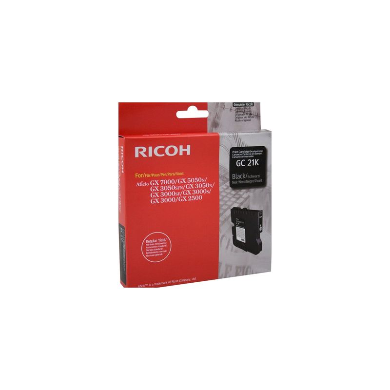 Cartucho de tinta original  -  RICOH GC-21 K  -  negro  -  (405532)