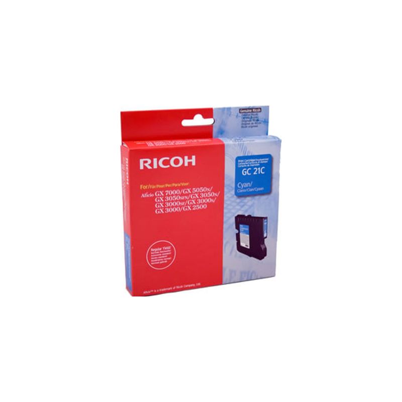 Cartucho de tinta original  -  RICOH GC-21 C  -  cian  -  (405533)