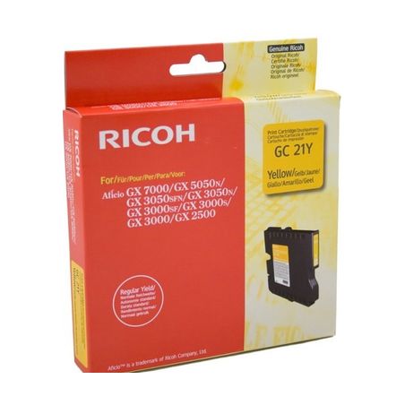 Cartucho de tinta original  -  RICOH GC-21 Y  -  amarillo  -  (405535)
