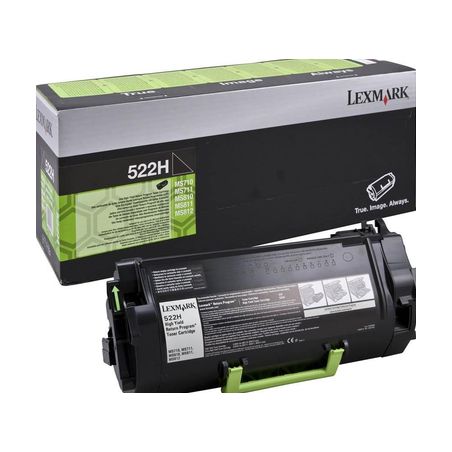 Toner original  -  LEXMARK 522H  -  negro  -  (52D2H00)