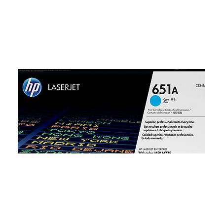 Toner original  -  HP 651A  -  cian  -  (CE341A)