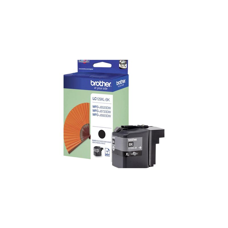 Cartucho de tinta original  -  BROTHER LC129XLBK  -  negro  -  (LC-129XLBK)  -  gran capacidad