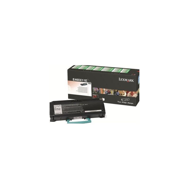 Toner original  -  LEXMARK E460X11E  -  negro  -  (E460X11E)