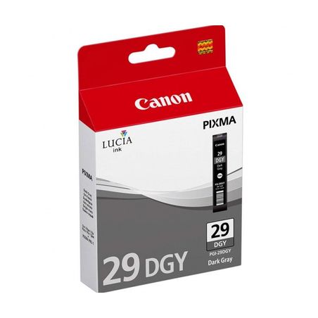 Cartucho de tinta original  -  CANON PGI-29 DGY  -  gris oscuro  -  (4870B001)