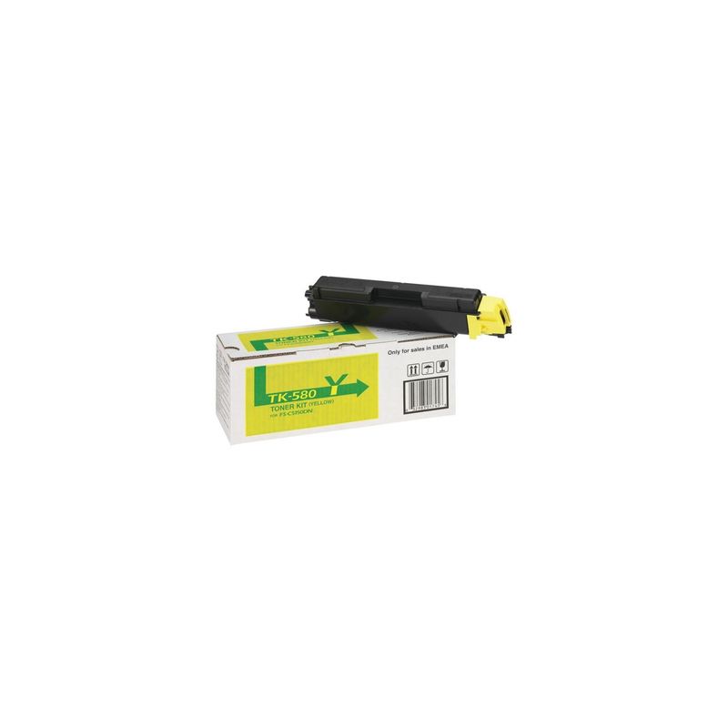 Toner original  -  KYOCERA TK-580Y  -  amarillo  -  (1T02KTANL0)
