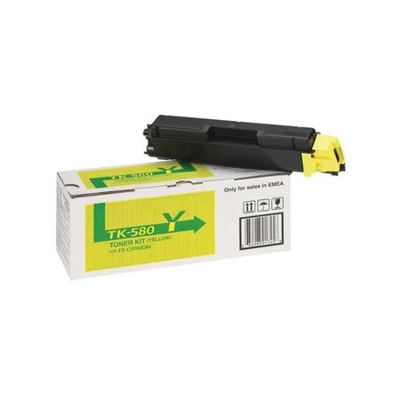 Toner original  -  KYOCERA TK-580Y  -  amarillo  -  (1T02KTANL0)