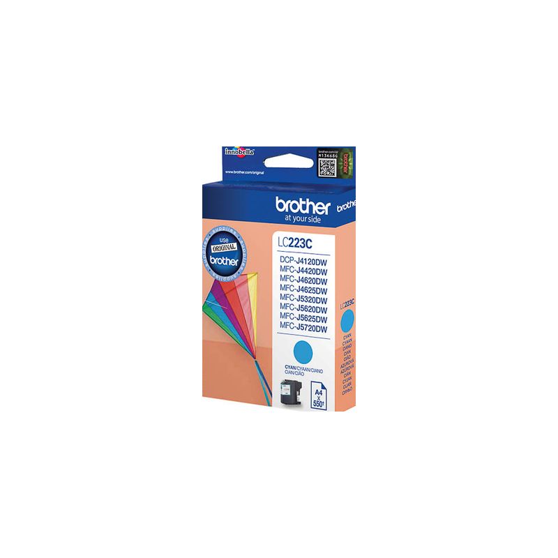Cartucho de tinta original  -  BROTHER LC223C  -  cian  -  (LC223C)