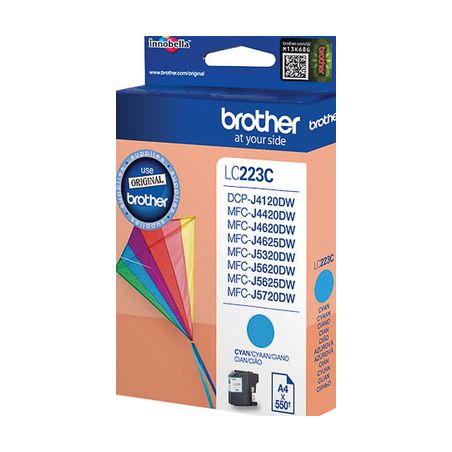 Cartucho de tinta original  -  BROTHER LC223C  -  cian  -  (LC223C)