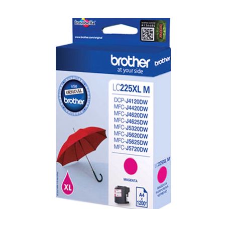 Cartucho de tinta original  -  BROTHER LC225XL M  -  magenta  -  (LC225XL)