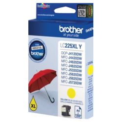 Cartucho de tinta original  -  BROTHER LC225XL Y  -  amarillo  -  (LC225XL)
