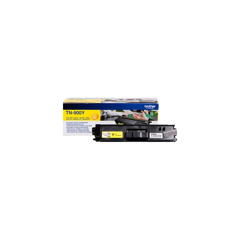 Toner original  -  BROTHER TN900Y  -  amarillo  -  (TN-900Y)