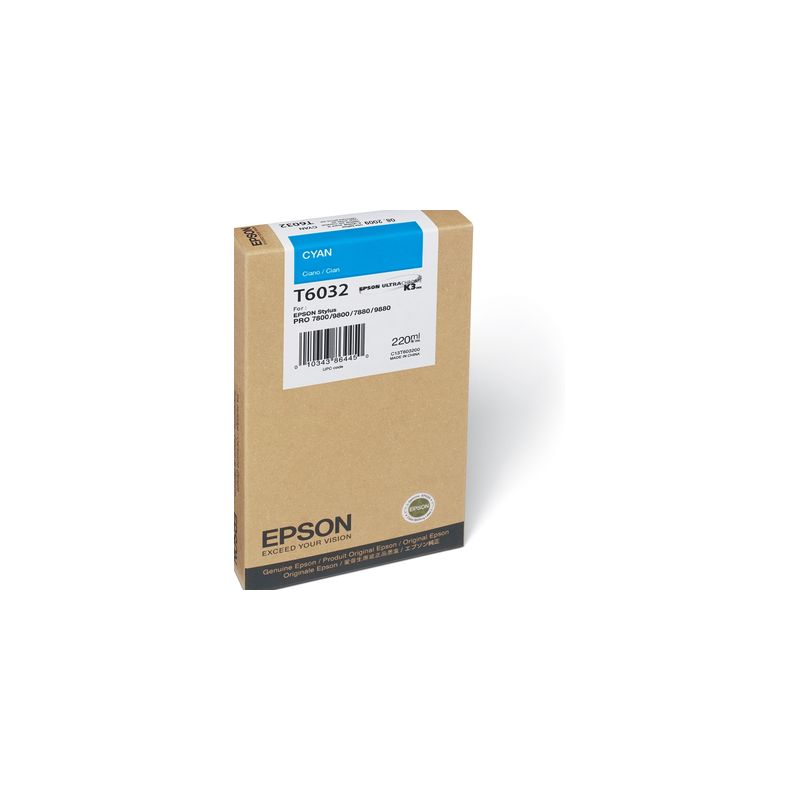 Cartucho de tinta original  -  EPSON T6032  -  cian  -  (C13T603200)