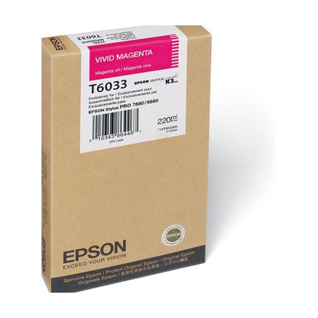 Cartucho de tinta original  -  EPSON T6033  -  magenta  -  (C13T603300)