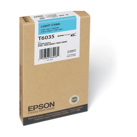 Cartucho de tinta original  -  EPSON T6035  -  cian claro  -  (C13T603500)