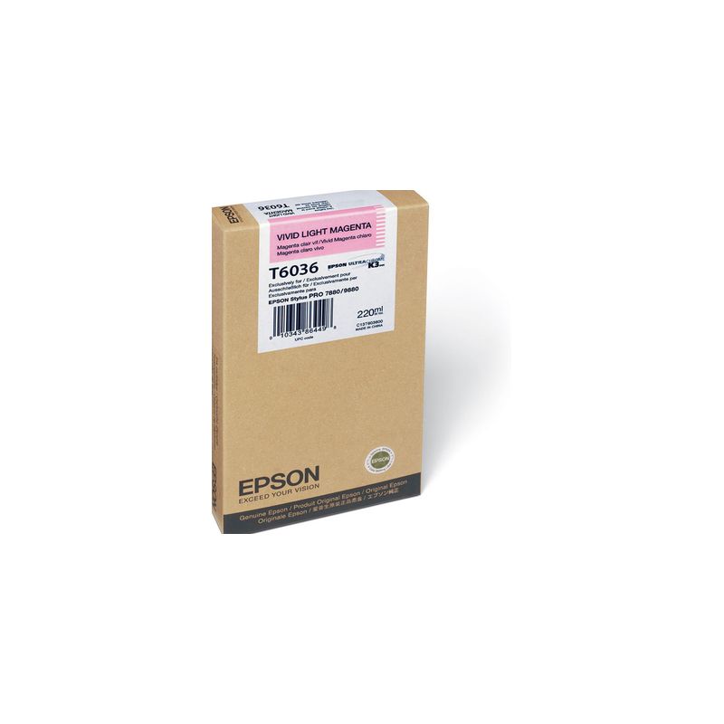Cartucho de tinta original  -  EPSON T6036  -  magenta claro  -  (C13T603600)