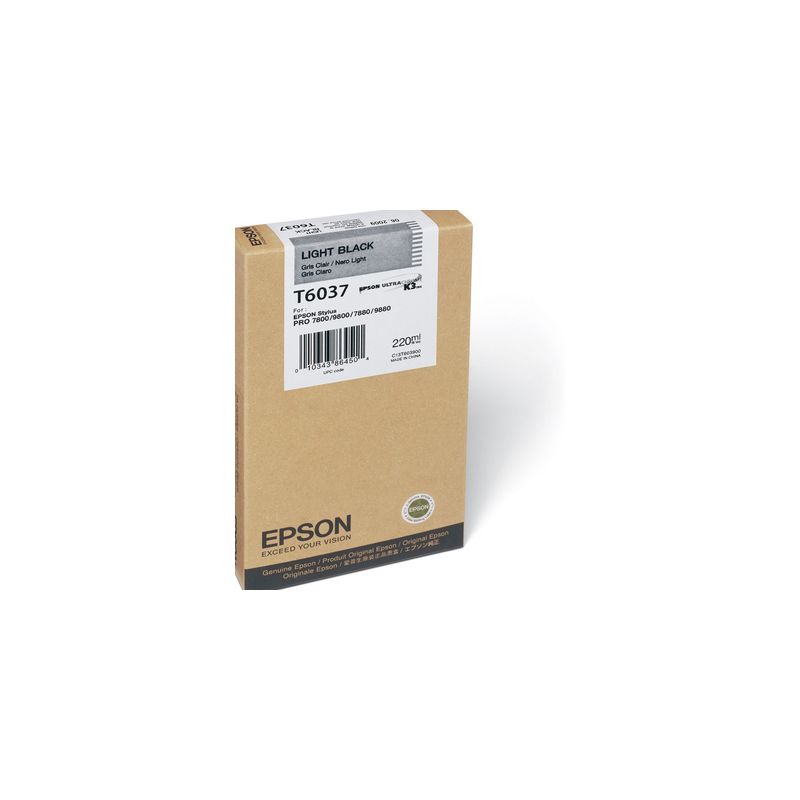 Cartucho de tinta original  -  EPSON T6037  -  gris  -  (C13T603700)