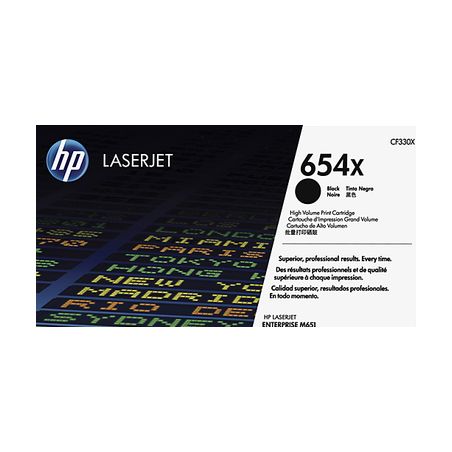 Toner original  -  HP 654X  -  negro  -  (CF330X)
