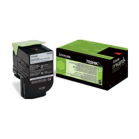 Toner original  -  LEXMARK 702HK  -  negro  -  (70C2HK0)