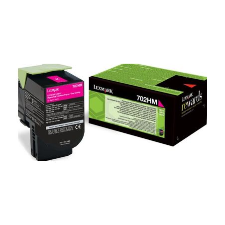 Toner original  -  LEXMARK 702HM  -  magenta  -  (70C2HM0)