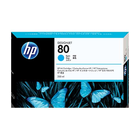 Cartucho de tinta original  -  HP 80  -  cian  -  (C4846A)