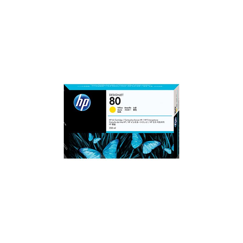 Cartucho de tinta original  -  HP 80  -  amarillo  -  (C4848A)