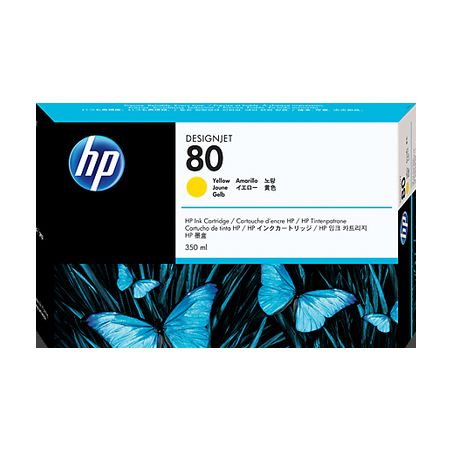 Cartucho de tinta original  -  HP 80  -  amarillo  -  (C4848A)