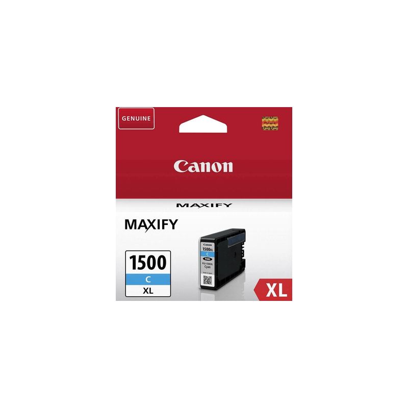 Cartucho de tinta original  -  CANON PGI 1500XL  -  cian  -  (9193B001) -  grande capacité