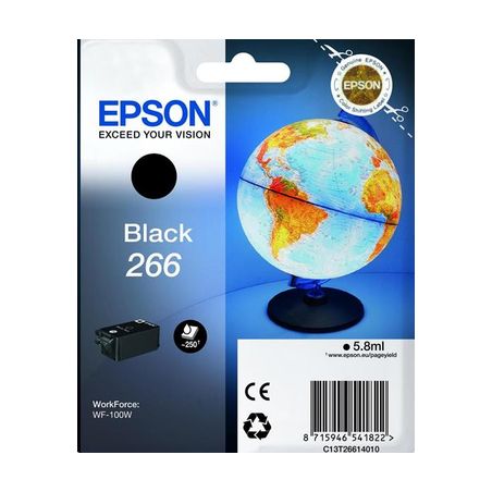 Cartucho de tinta original  -  EPSON 266  -  negro  -  (C13T26614010)