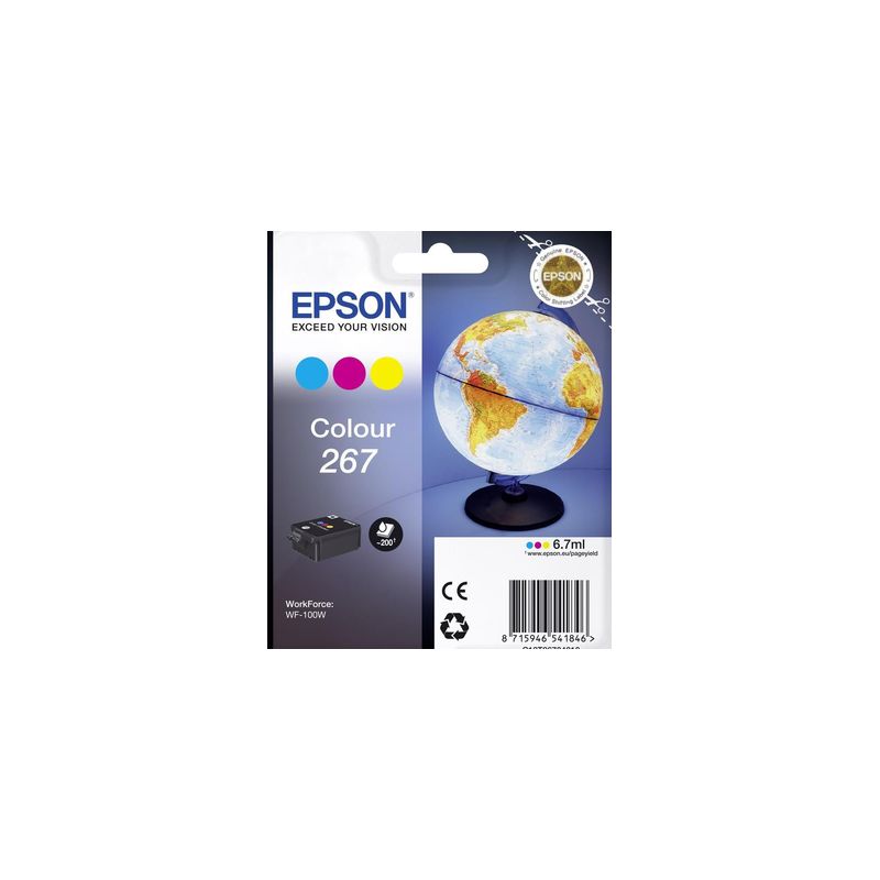 Cartucho de tinta original  -  EPSON 267  -  color  -  (C13T26704010)