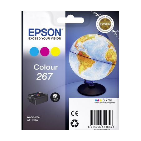 Cartucho de tinta original  -  EPSON 267  -  color  -  (C13T26704010)