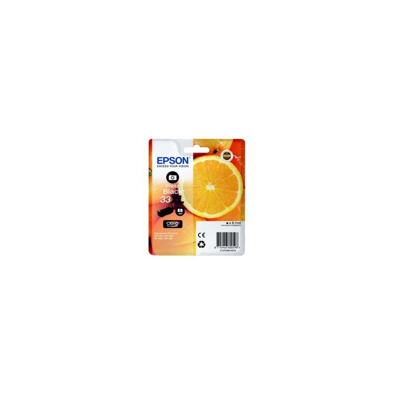 Cartucho de tinta original  -  EPSON 33XL  -  negro Photo  -  (C13T33614012)  -  gran capacidad