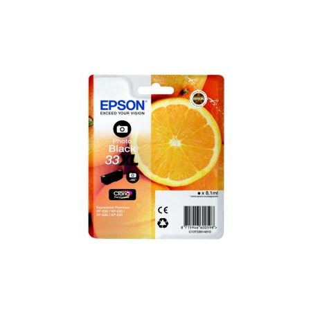 Cartucho de tinta original  -  EPSON 33XL  -  negro Photo  -  (C13T33614012)  -  gran capacidad