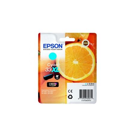 Cartucho de tinta original  -  EPSON 33XL  -  cian  -  (C13T33624012)  -  gran capacidad