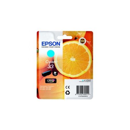 Cartucho de tinta original  -  EPSON 33  -  cian  -  (C13T33424012)