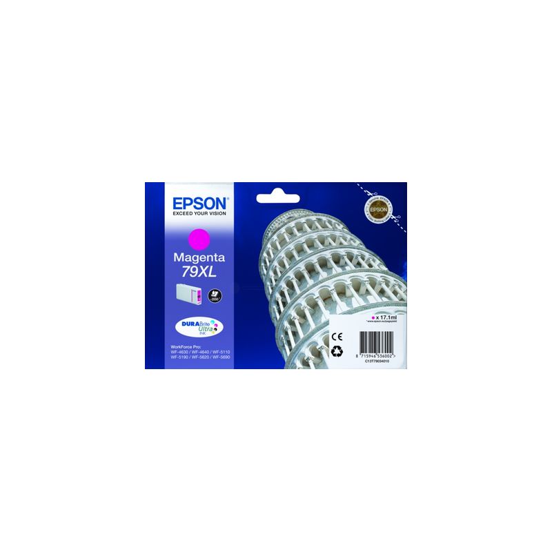 Cartucho de tinta original  -  EPSON 79XL  -  magenta  -  (C13T79034010)  -  gran capacidad