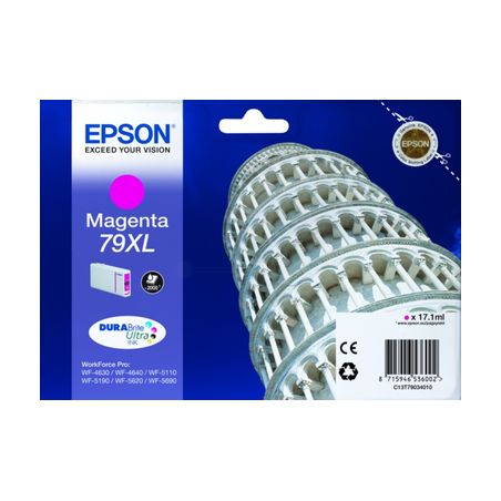 Cartucho de tinta original  -  EPSON 79XL  -  magenta  -  (C13T79034010)  -  gran capacidad