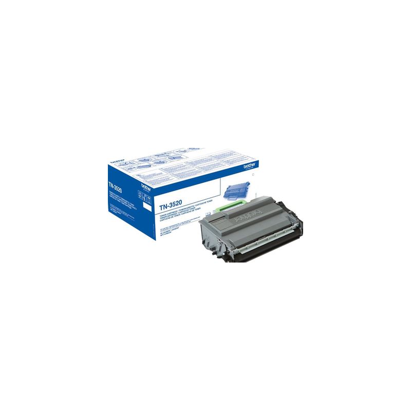 Toner original  -  BROTHER TN-3520  -  negro  -  (TN-3520)